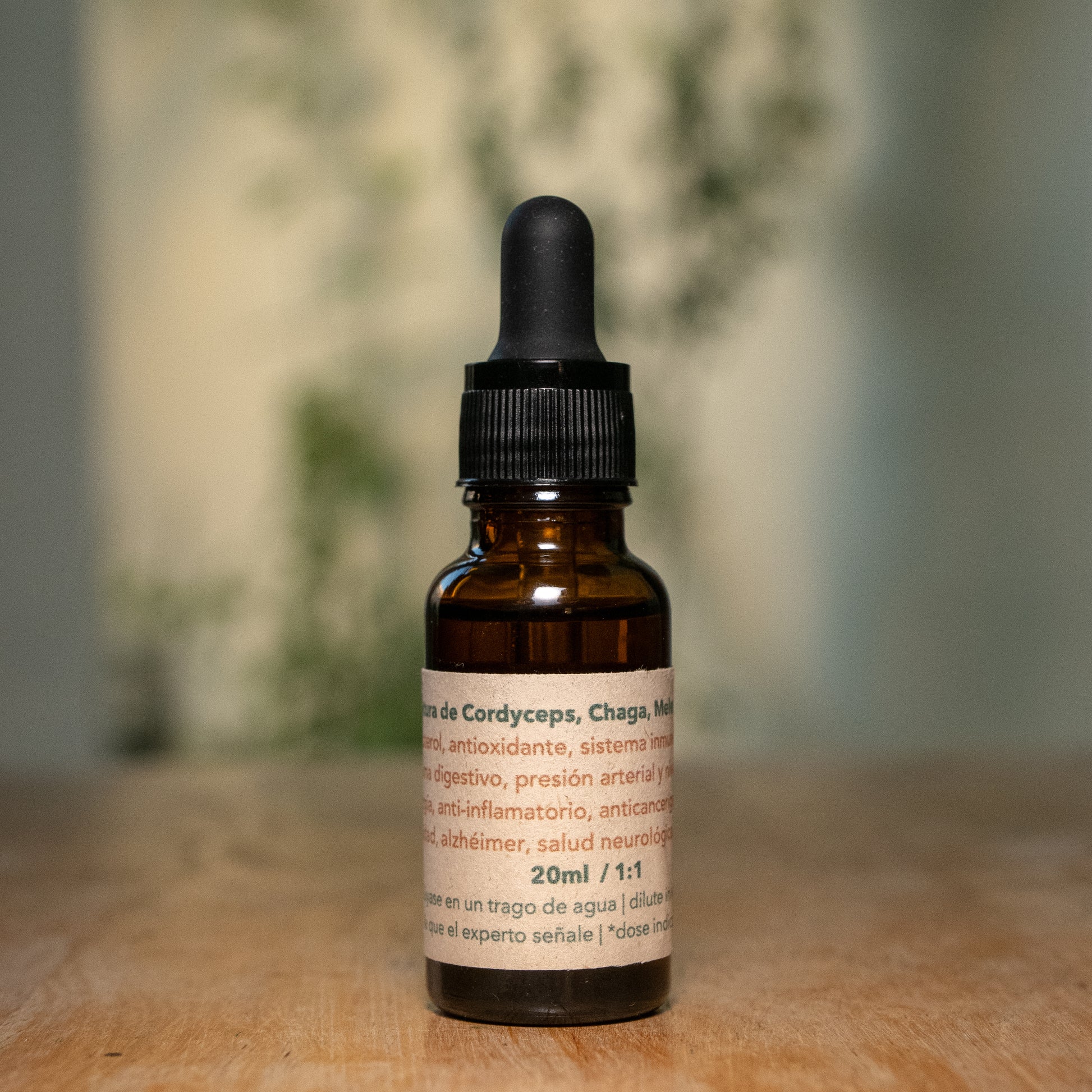 Tintura y Aceite de Chaga, Cordyceps y Melena de León
